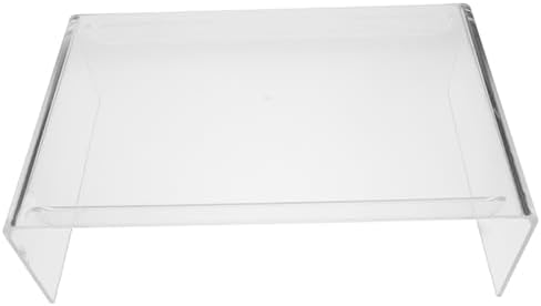 Ergonomic Acrylic Monitor Riser Stand with Wrist Pad