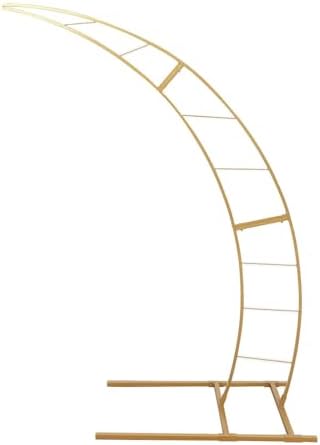 65ft Gold Metal Crescent Moon Wedding Arch Photography Backdrop Stand