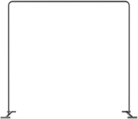 LANGXUN Heavy Duty Metal Square Backdrop Stand Arch Black