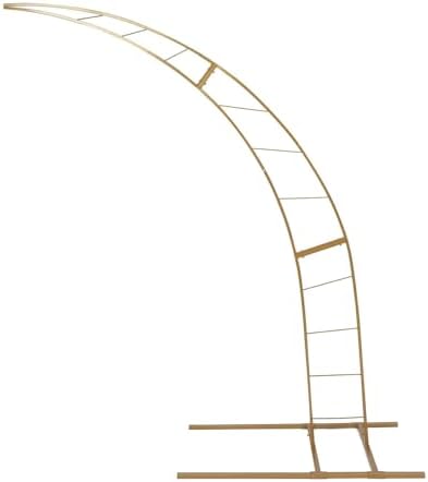 Efavormart 8ft Gold Metal Wedding Arch Photography Backdrop Stand