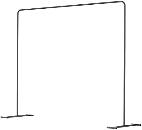 LANGXUN Heavy Duty Metal Square Backdrop Stand Arch Black