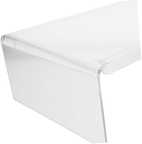 Ergonomic Acrylic Monitor Riser Stand with Wrist Pad
