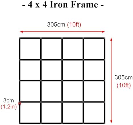 Portable Collapsible Photo Booth Backdrop Stand with Iron Frame