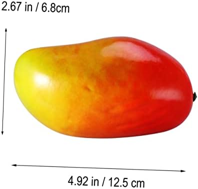 Realistic Red Yellow Mango Artificial Fruit Display Prop