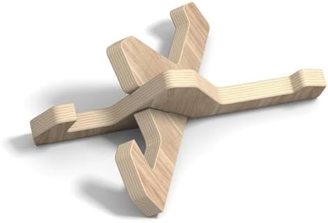 Sturdy Wooden Skateboard Rack for Double Kick Longboard Surfboard Display