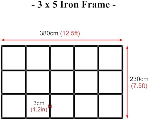 Collapsible Pop Up Backdrop Stand 75ft Hx125ft L
