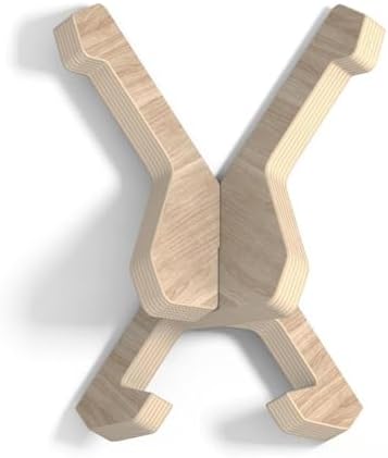 Sturdy Wooden Skateboard Rack for Double Kick Longboard Surfboard Display