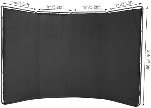 787ft x 1312ft Portable Screen with Stand and 4 Panels