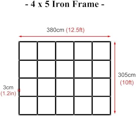 Portable Collapsible Photo Booth Backdrop Stand Frame 10ft x 125ft