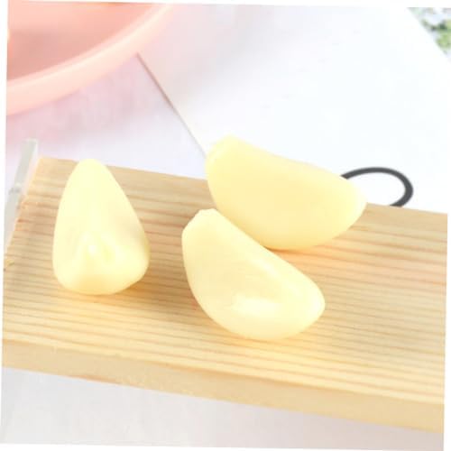 12pcs Realistic Garlic Clove PVC Posing Props for Photo Studio