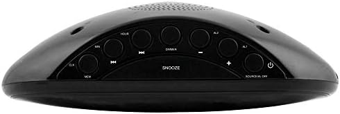HANNLOMAX HX-123CR Alarm Clock Radio with AMFM Radio and Green LED Display