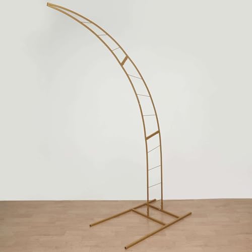 Efavormart 8ft Gold Metal Wedding Arch Photography Backdrop Stand