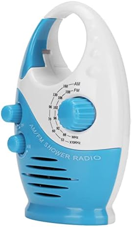 Vikye Portable Radio AM FM Waterproof Battery Powered Shower Radio