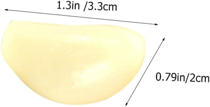 12pcs Realistic Garlic Clove PVC Posing Props for Photo Studio