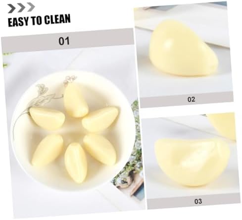 12pcs Realistic Garlic Clove PVC Posing Props for Photo Studio
