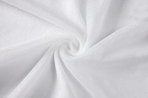 20ft White Sheer Wedding Arch Draping Fabric