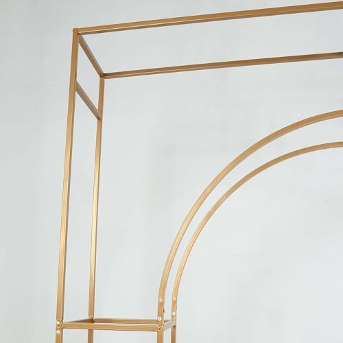 8 Feet Gold Metal Wedding Arch for Events