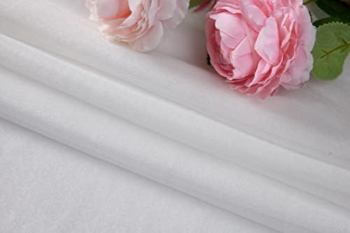 20ft White Sheer Wedding Arch Draping Fabric