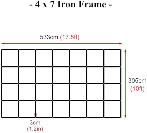 Collapsible Pop Up Backdrop Stand - 5 to 174ft Adjustable Tension Fabric Display