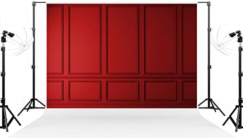 Kate 7x5ft Red Wood Panel Photo Backdrop