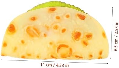 Housoutil Realistic Fake Vegetable Pancake for Photography Props