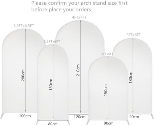 Double-Sided Spandex Arch Cover for Weddings and Parties