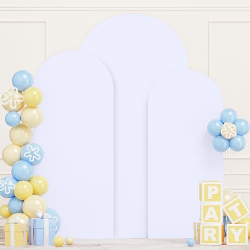 Set of 3 Wedding Arch Covers 6ft 66ft 72ft Spandex Backdrop