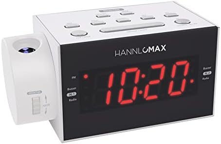 HANNLOMAX HX-109CR FM Radio Clock with Dual Alarm and USB Charging