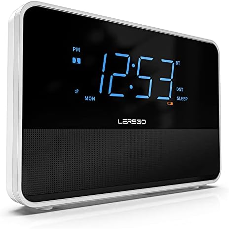 Bluetooth Alarm Clock Radio with HD Sound and Bass