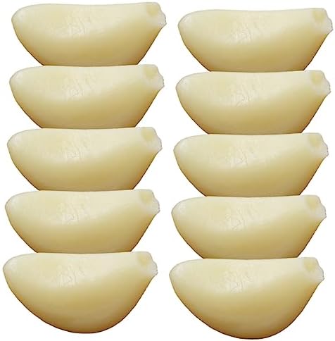10pcs Realistic Simulated Garlic Cloves Display Props