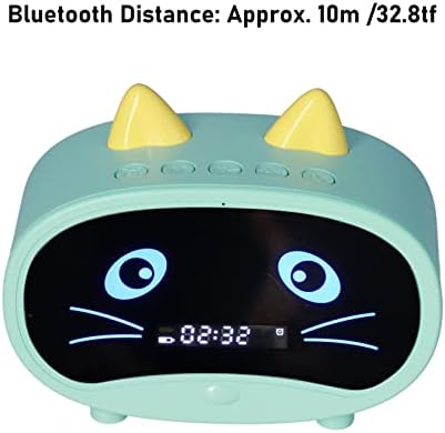 Cute Cat Ear Bluetooth Speaker with Dual Alarm