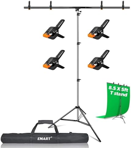 EMART 85 x 5ft T-Shape Backdrop Stand Kit