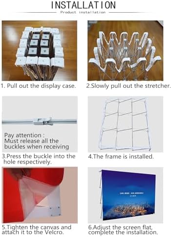Customizable Tension Fabric Display Backdrop 75x10ft
