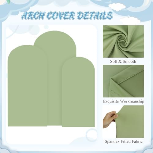 Gold Arch Stand with Spandex Cover 72FT Set