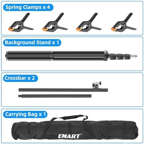 EMART 85 x 5ft T-Shape Backdrop Stand Kit