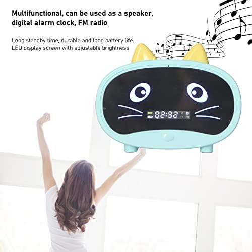 Cute Cat Ear Bluetooth Speaker with Dual Alarm