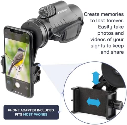 Omano Smithsonian 12x50 Monocular with Smartphone Adaptor