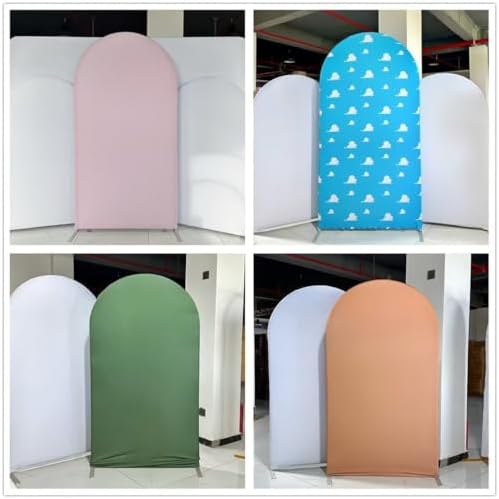 Double-Sided Spandex Arch Cover for Weddings and Parties