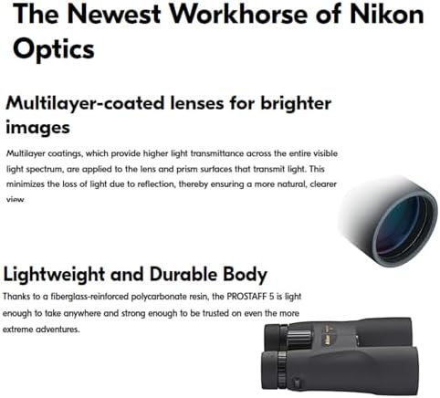 Nikon PROSTAFF 5 10x50 Binoculars with Case and Strap