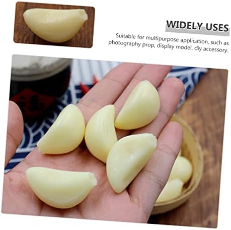 IMIKEYA Realistic Artificial Garlic Cloves for Kitchen Photography and Display