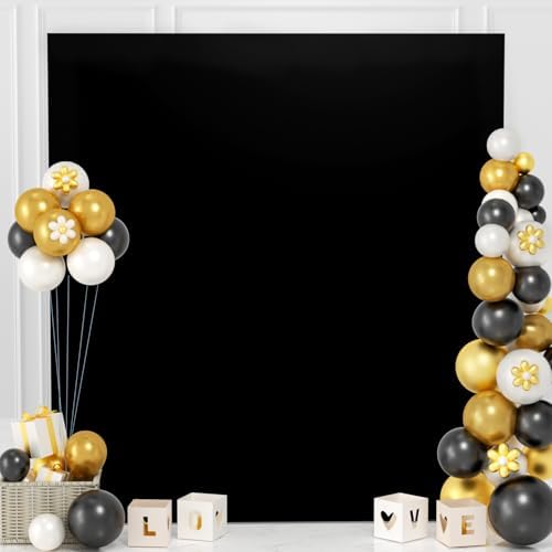 MODFUNS Black Spandex Wedding Arch Cover 66x66ft