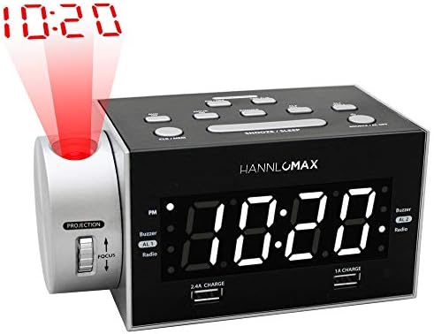 HANNLOMAX HX-135CR Alarm Clock Radio with Projection