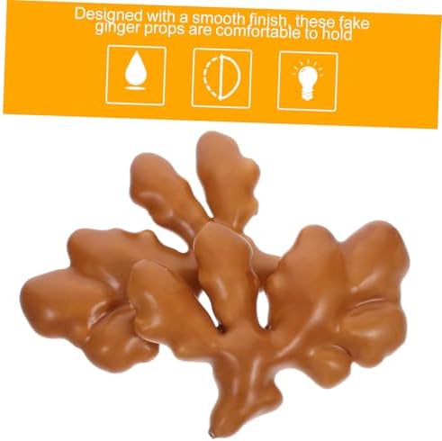 MAGICLULU 2Pcs Lifelike Faux Ginger Props for Home Kitchen Office Photography