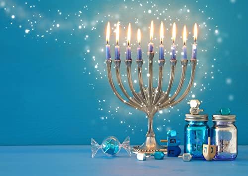 BELECO 8x6ft Hanukkah Theme Photography Backdrop