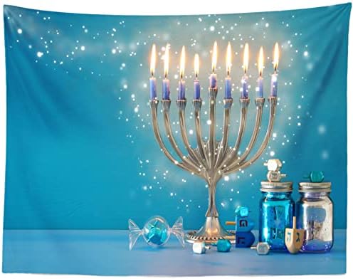 BELECO 8x6ft Hanukkah Theme Photography Backdrop