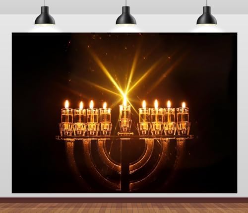 CORFOTO 8x6ft Hanukkah Religious Festival Decor Banner Background