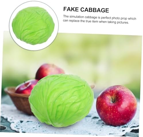 Wakauto Realistic Artificial Cabbage Photo Prop