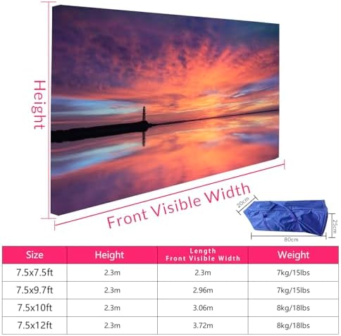 Custom Trade Show Backdrop Stand 75x12ft Aluminum Fabric Display Portable