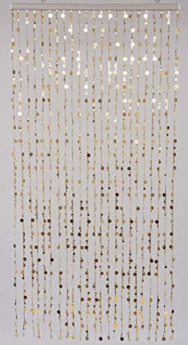 FlavorThings Gold Bubble Beaded Curtain 3 x 6