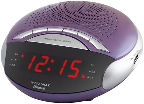 HX-139CR Alarm Clock Radio with Bluetooth and USB
